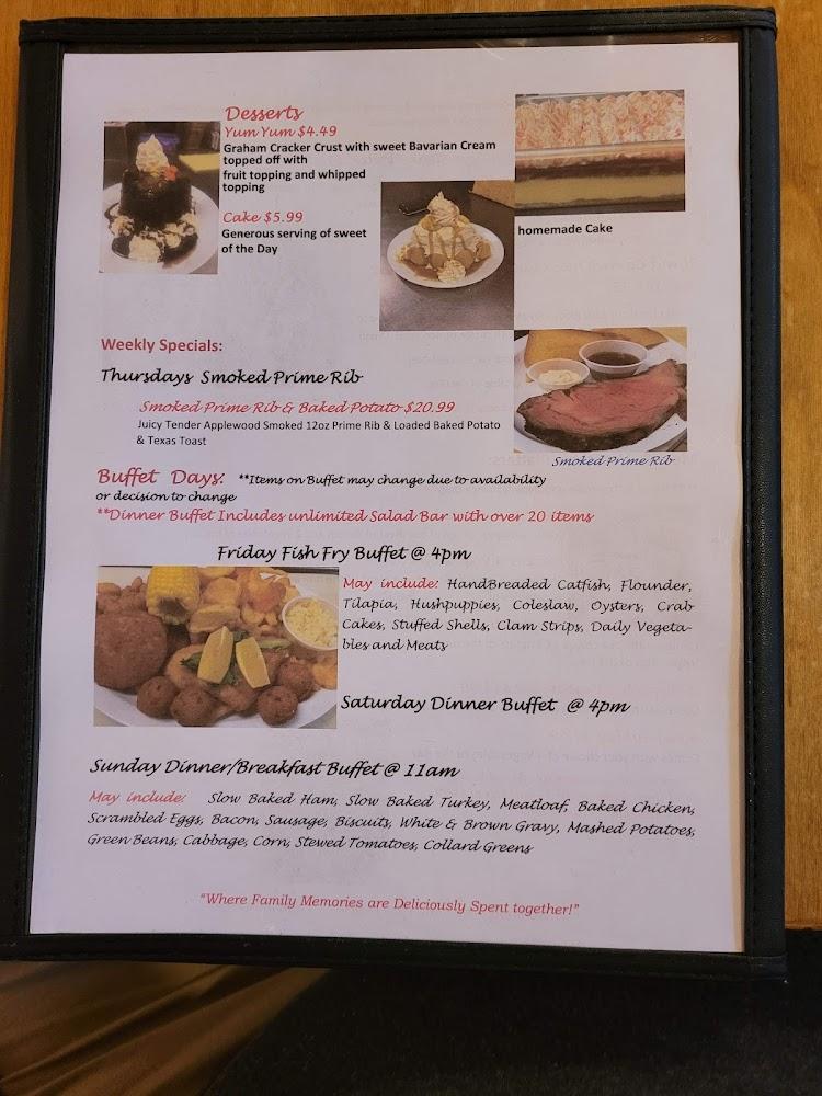 Grandpa Charlies Country Cookin' Menu image 1